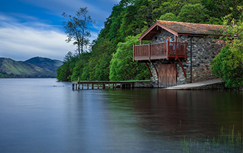 House on lake